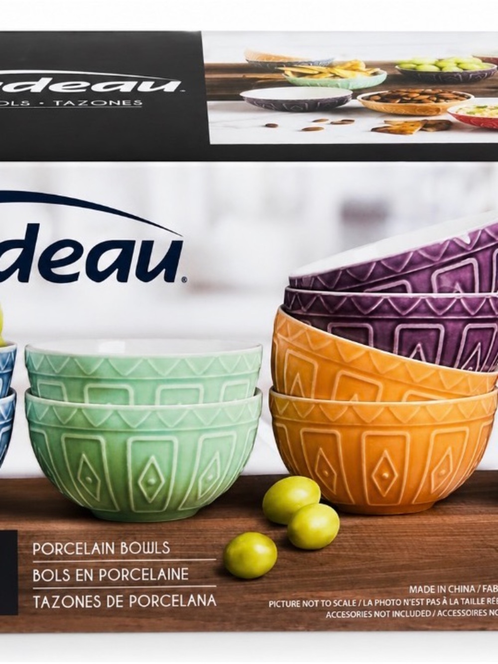 Trudeau 8 Piece Porcelain Bowl Set | Like New | Original Box